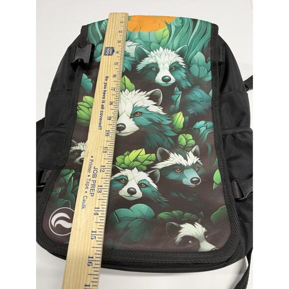 Skunk Bags FaceOff Customizable Backpack - Raccoon Print - Picture 2 of 7